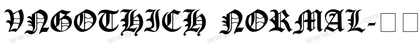VnGothicH Normal字体转换